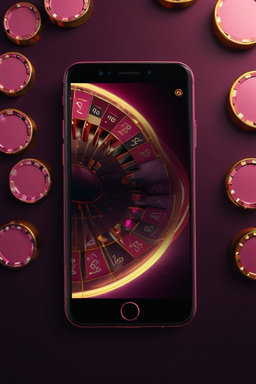 Κινητό με το app του casino